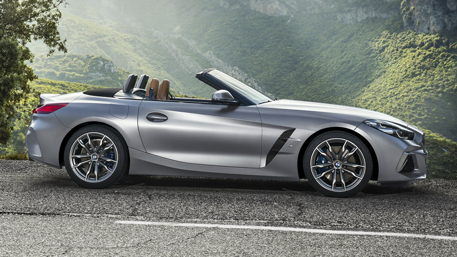 BMW Z4 M40i Roadster G29 Seitenansicht BMW Z4 M40i Roadster G29 Seitenansicht