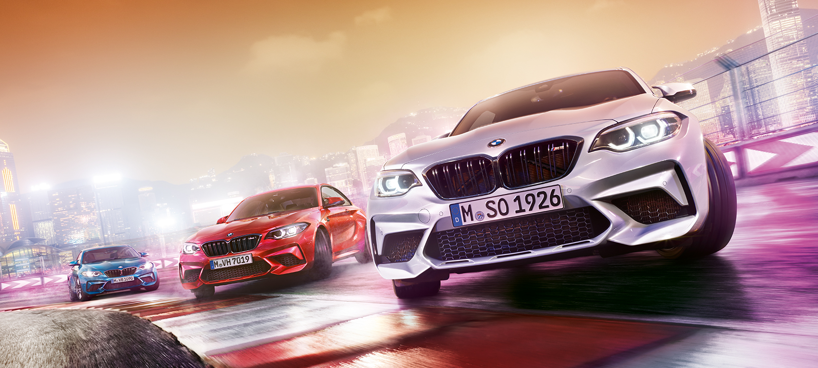 Design BMW M2 Competition Design BMW M2 Competition F87 2018 Hockenheim Silber metallic Dreiviertel-Frontansicht