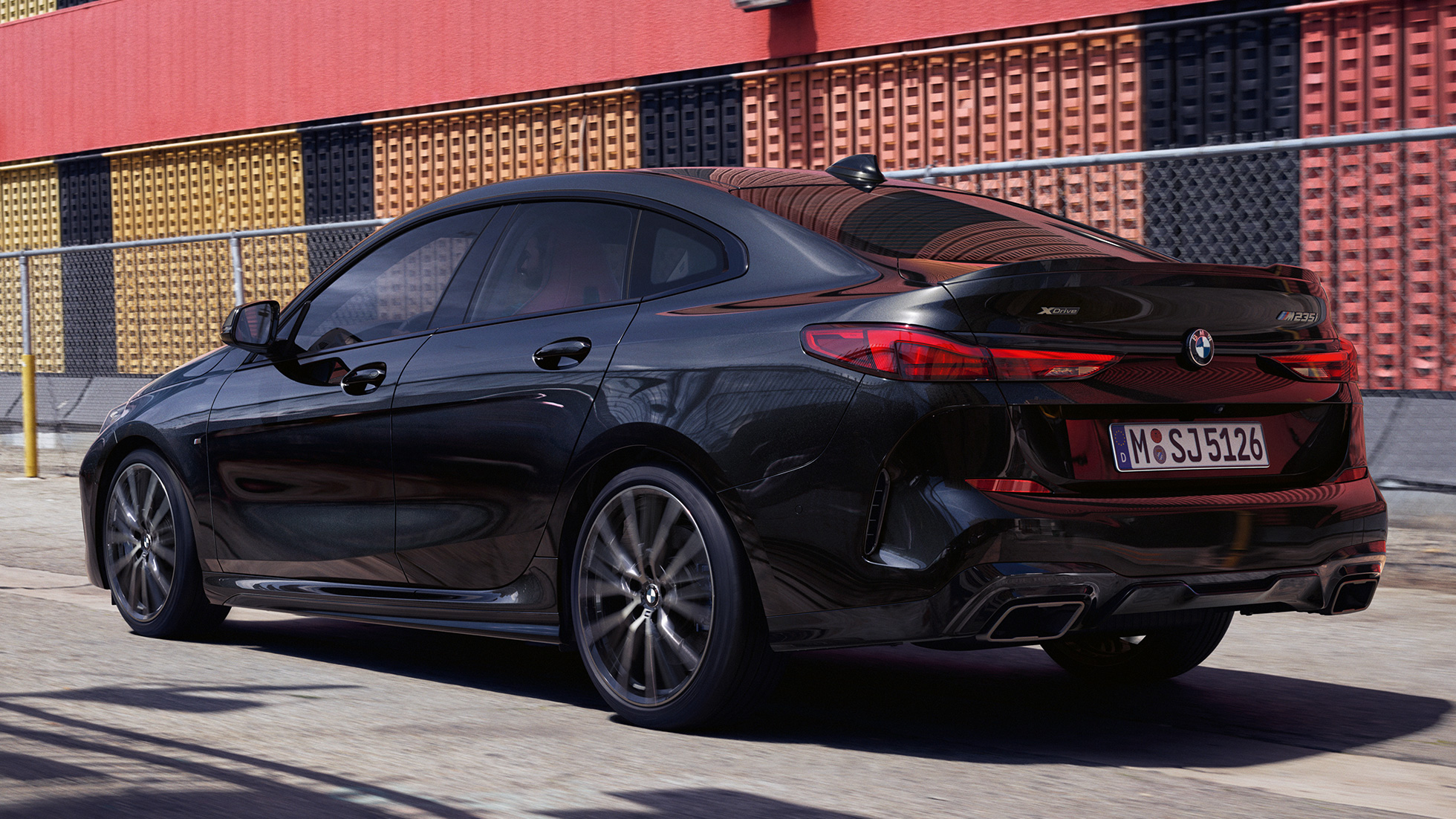 Coupélinie BMW M235i xDrive Gran Coupé Coupélinie BMW M235i xDrive Gran Coupé 2020 Black Sapphire metallic F44 Dreiviertel-Seitenansicht