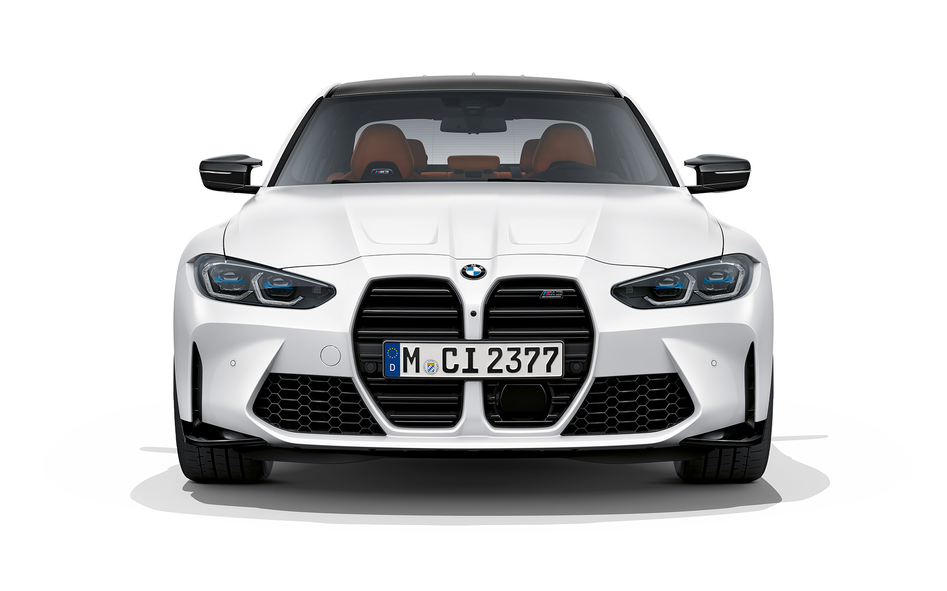 BMW M3 Competition G80 2020 Frozen Brilliant White metallic Frontansicht