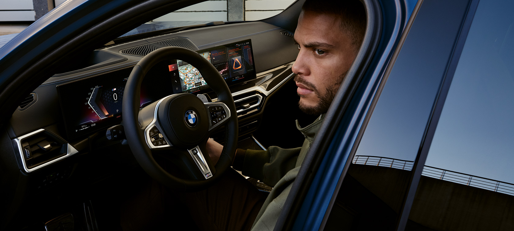 BMW M340i xDrive Touring G21 Cockpit mit Model BMW M340i xDrive Touring G21 Frozen Tanzanite Blue Cockpit mit Model