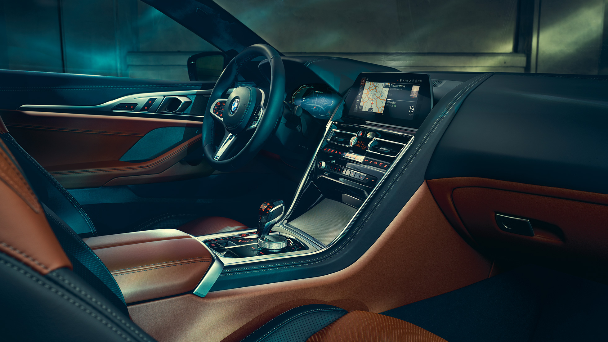 BMW M850i xDrive Coupé, Cockpit. BMW M850i xDrive Coupé, Cockpit mit BMW Live Cockpit Professional und M Lederlenkrad.