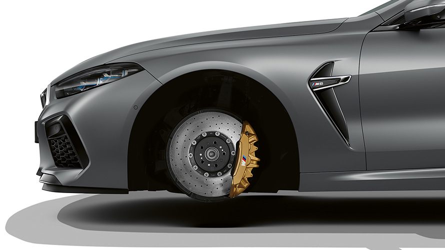 BMW M8 Gran Coupé F93 LCI Facelift 2022 BMW Individual Frozen Pure Grey metallic M Carbon-Keramik-Bremse ohne Bereifung