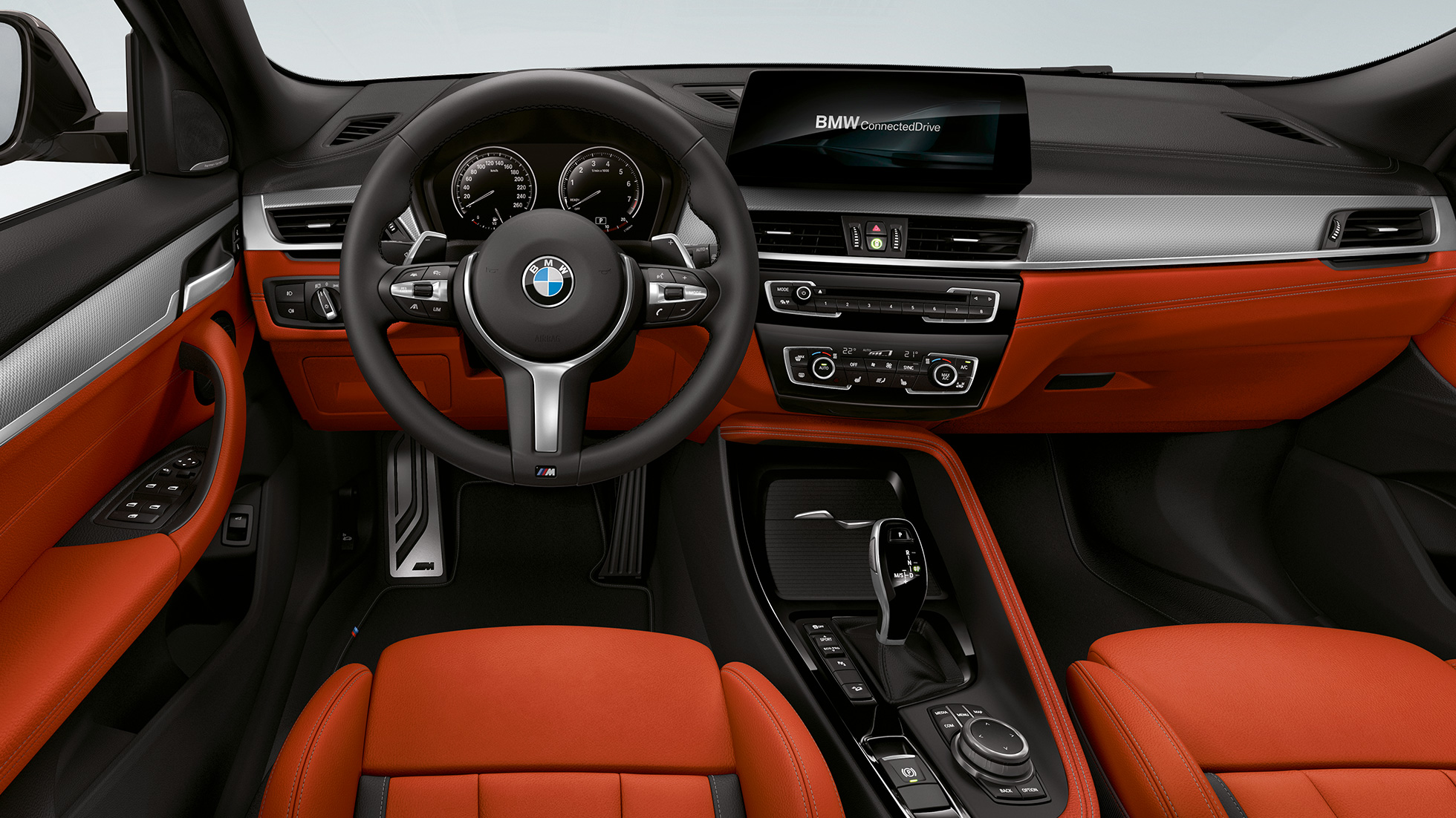 M Lederlenkrad BMW X2 M35i M Lederlenkrad BMW X2 M35i F39 Innenraum