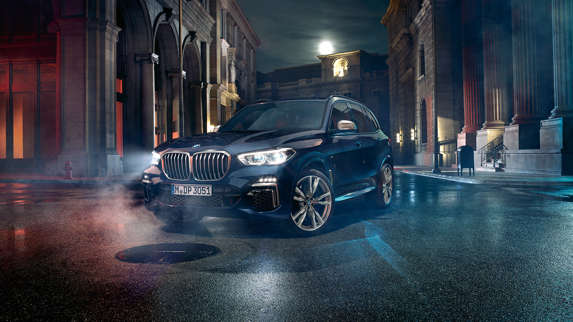 Exterieur-Design BMW X5 M50i und M50d Exterieur-Design BMW X5 M50i und M50d G05 Dreiviertel-Frontansicht