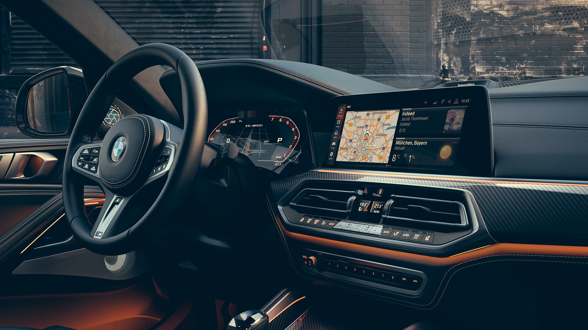 BMW X6 M50i Cockpit BMW X6 M50i Cockpit fahrerorientiert