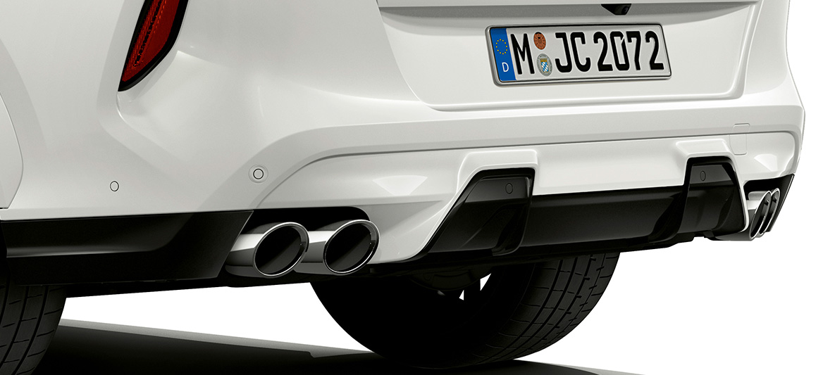 Heckschürze BMW X6 M F96 Heckschürze BMW X6 M F96 2020 SUV Heckansicht