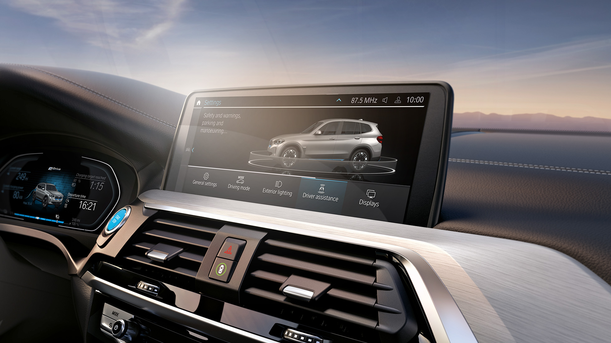 Fahrerassistenzsysteme BMW iX3 G08 Control Display Cockpit Fahrerassistenzsysteme BMW iX3 G08 2020 Control Display Cockpit