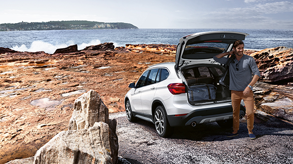 BMW X1 weiß - Kofferraum BMW X1 weiß - Kofferraum