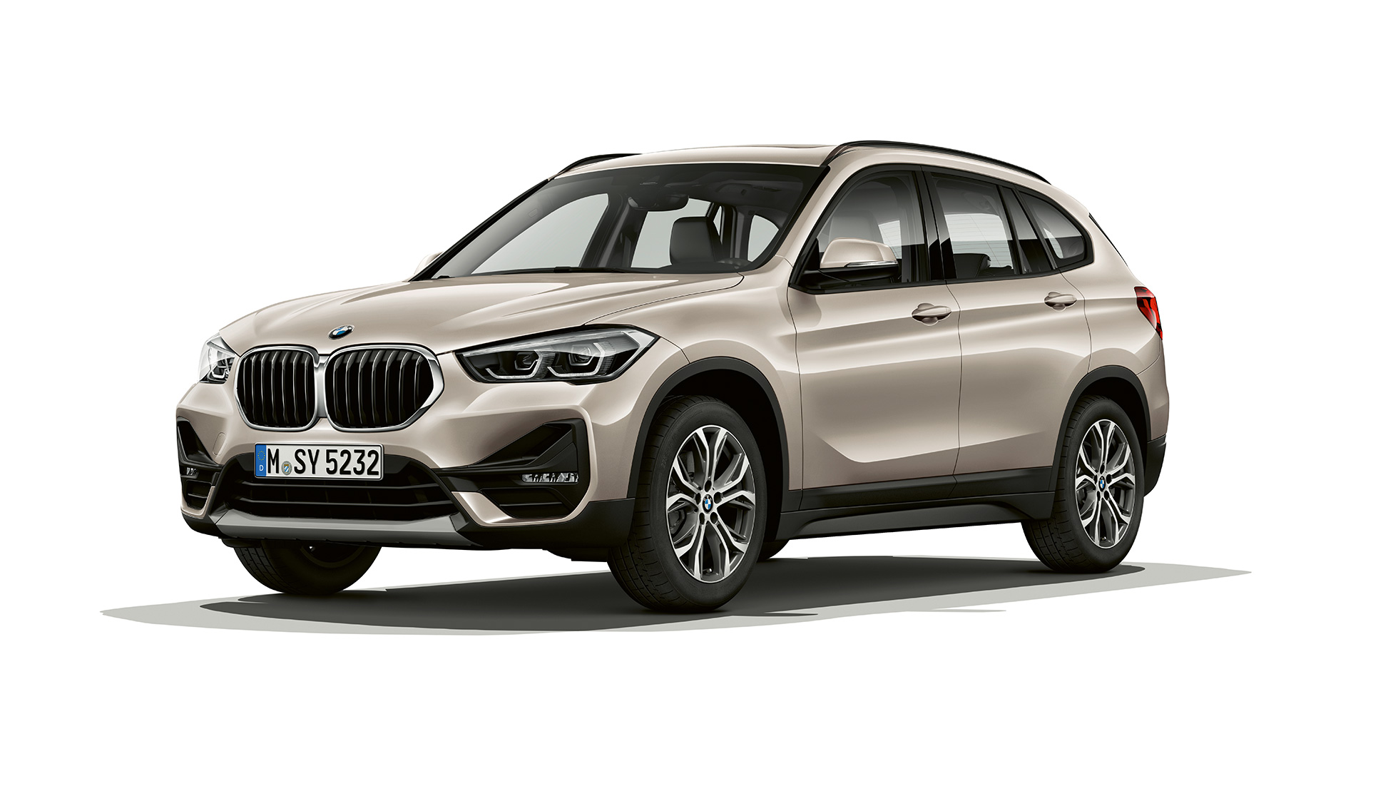 BMW X1, Modell Advantage, Dreiviertel-Frontansicht BMW X1, Modell Advantage, Dreiviertel-Frontansicht Studioschuss