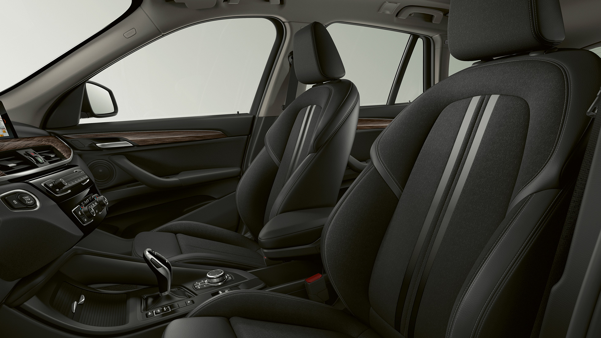 BMW X1, Modell Advantage, Polsterung BMW X1, Modell Advantage, Interieur mit Blick auf Polsterung