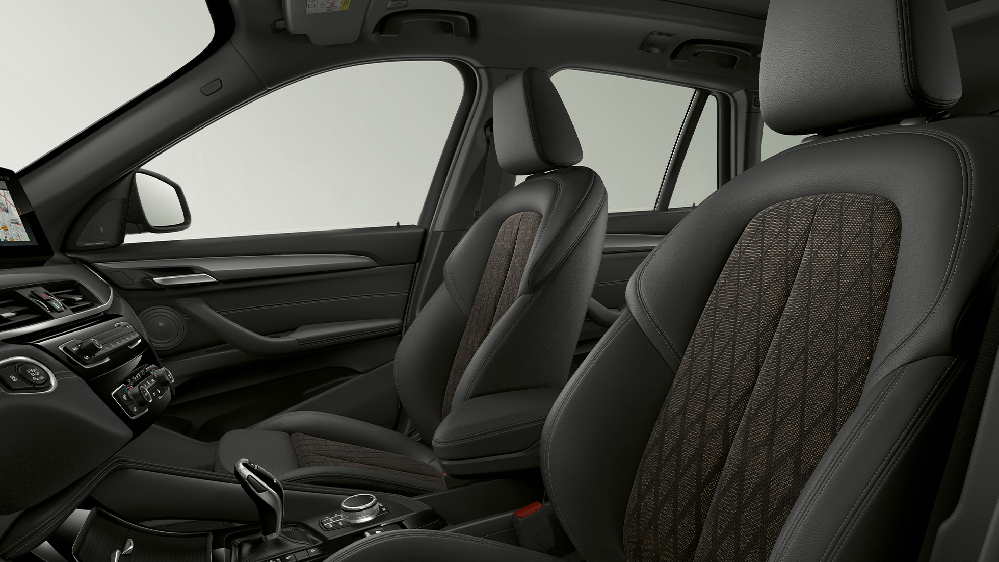 BMW X1, Modell xLine, Polsterung BMW X1, Modell xLine, Interieur mit Blick auf Polsterung