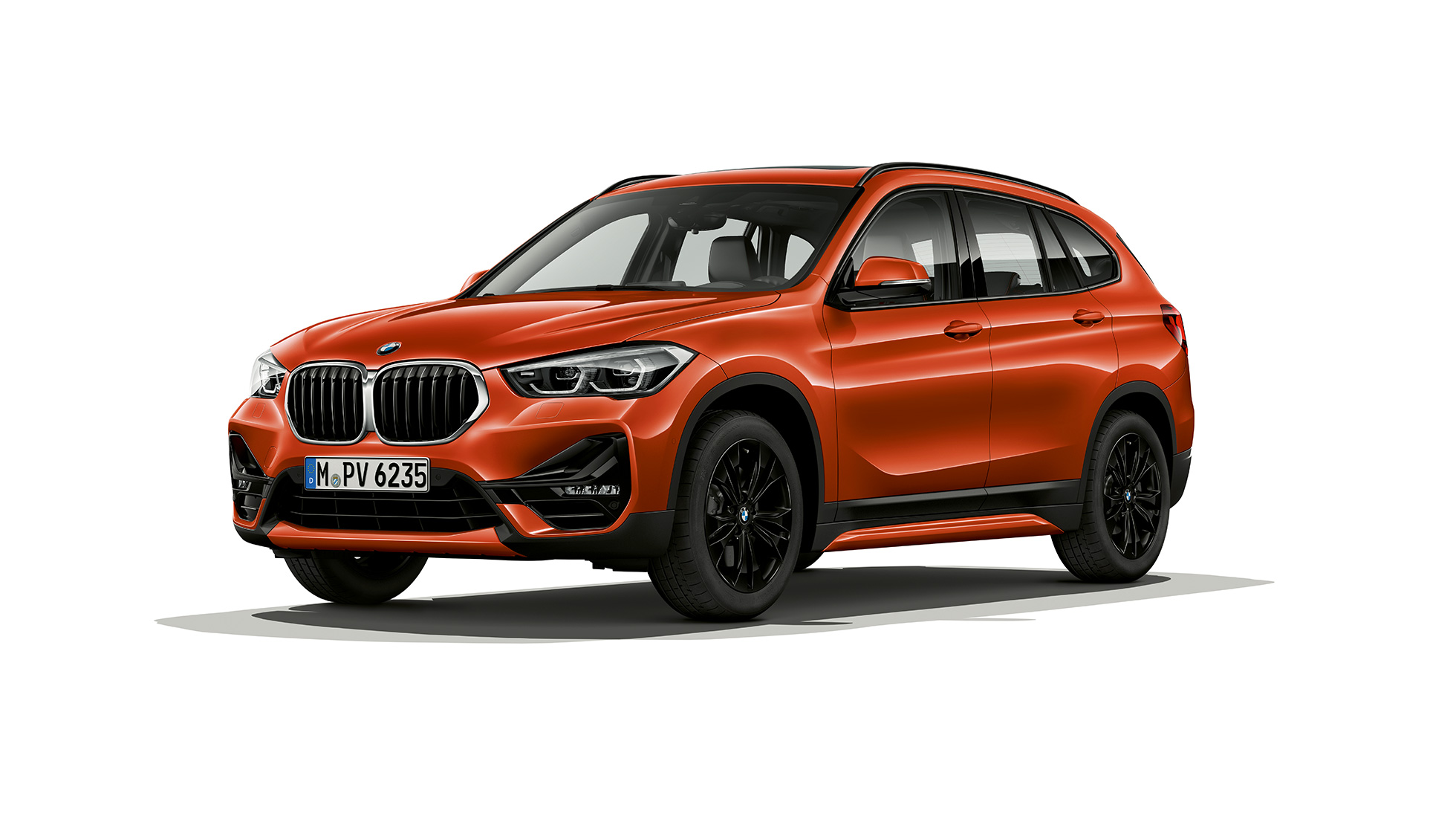 BMW X1, Modell Sport Line, Dreiviertel-Frontansicht BMW X1, Modell Sport Line, Dreiviertel-Frontansicht Studioschuss