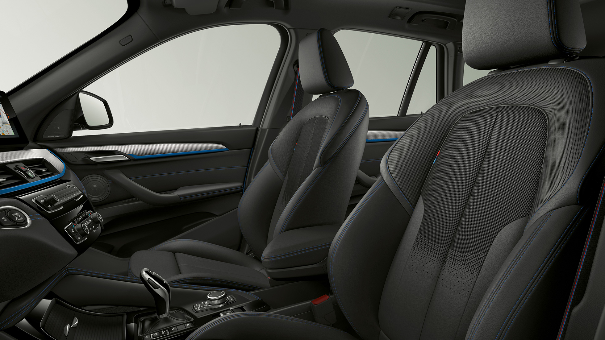 BMW X1, Modell M Sport, Polsterung BMW X1, Modell M Sport, Interieur mit Blick auf Polsterung