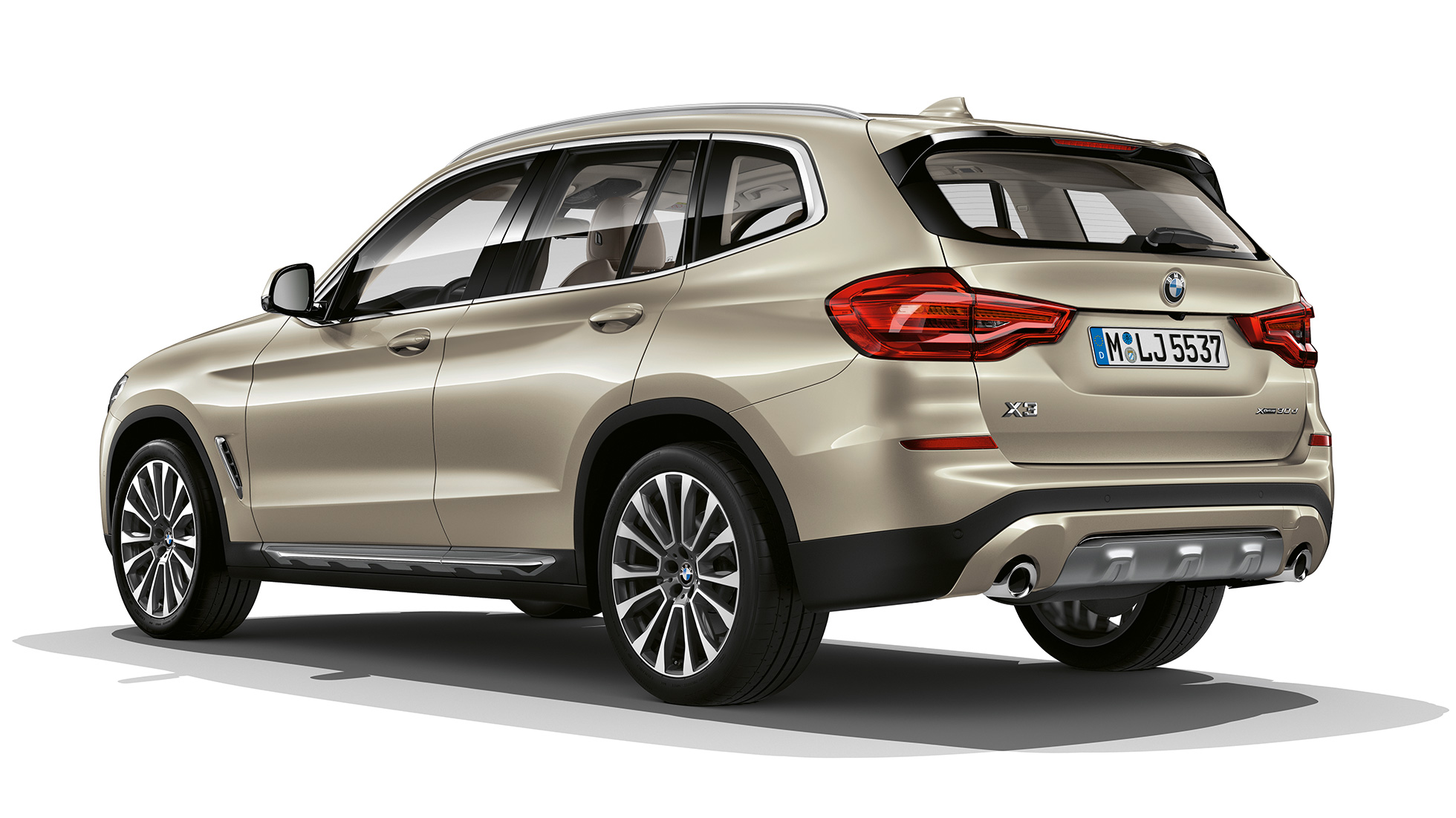 BMW X3 M40i, Modell Luxury Line, Dreiviertel Heckschuss BMW X3 M40i, Modell Luxury Line, Dreiviertel Heckschuss