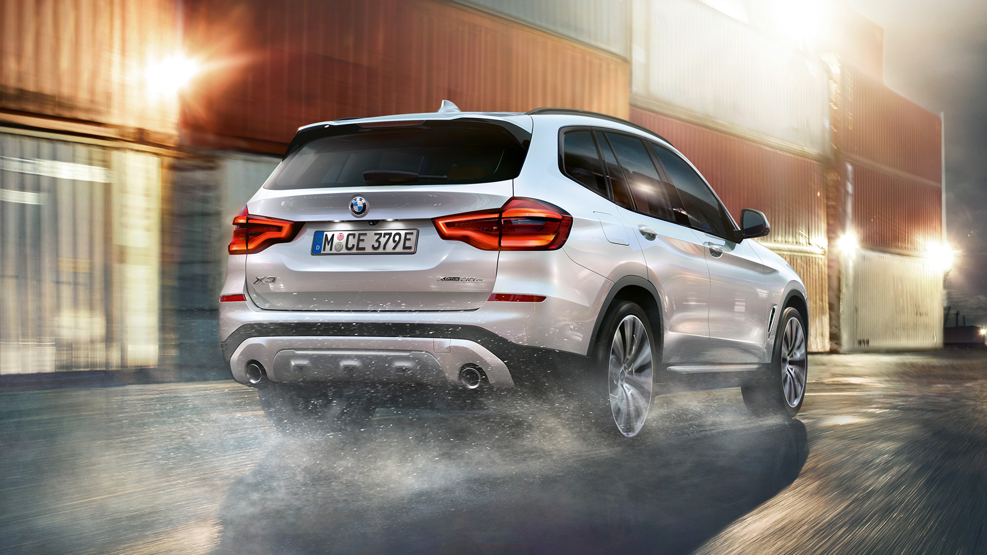 BMW X3 M40i, Heckschuss mit Schriftzug BMW X3 M40i, Heckschuss mit Schriftzug