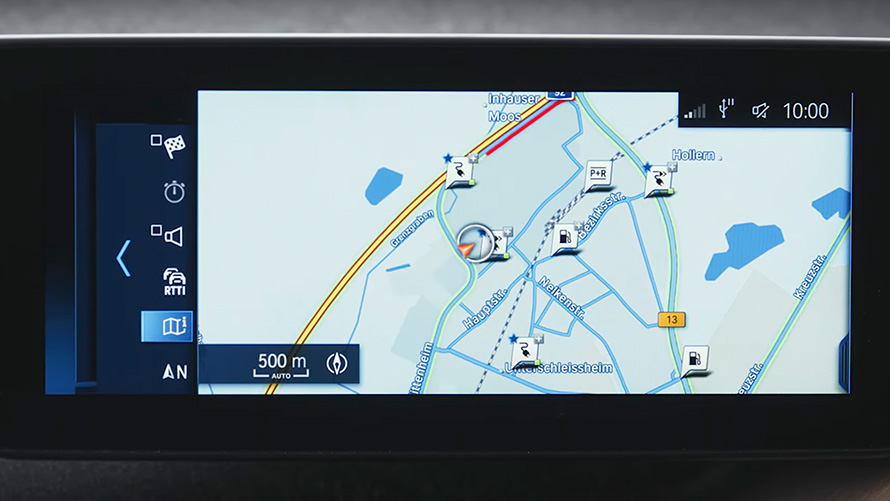 BMW Plug-in-Hybrid Navigationssystem BMW X5 G05 BMW Plug-in-Hybrid Navigationssystem Nahaufnahme