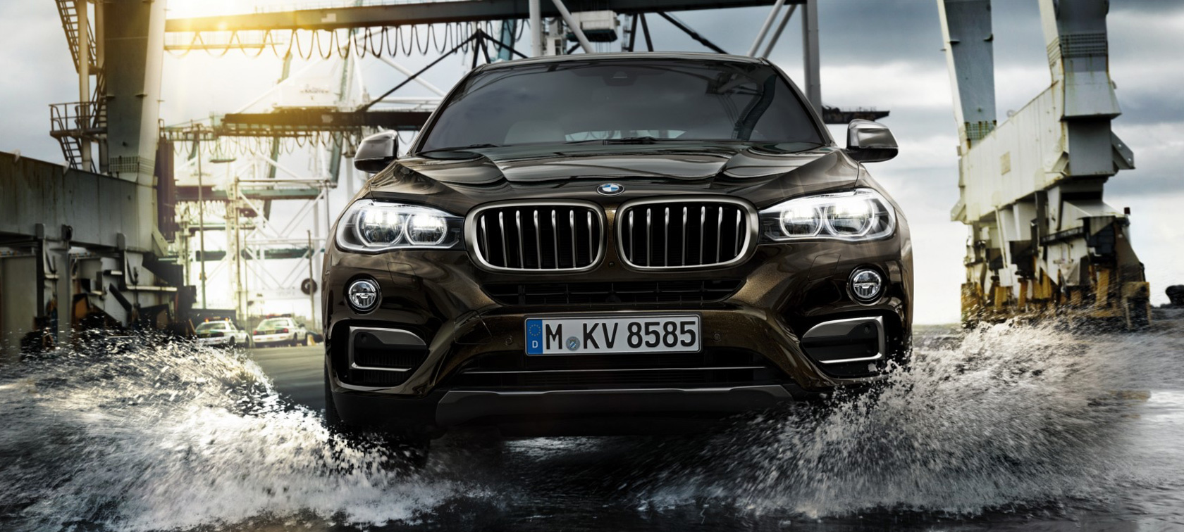 BMW X6 schwarz - Vorderansicht BMW X6 schwarz - Vorderansicht