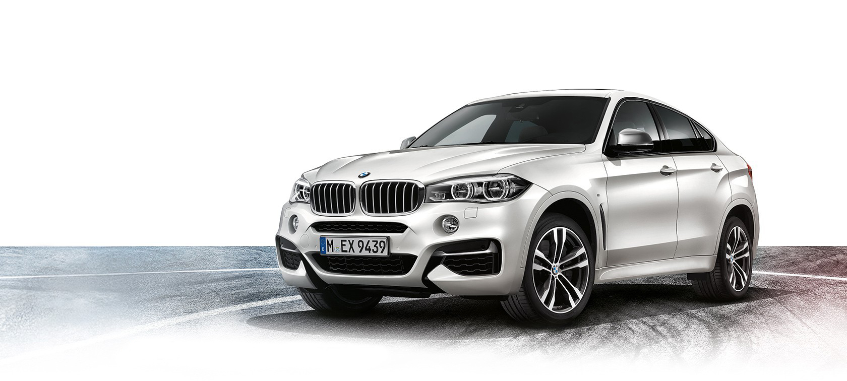 BMW X6 weiß - Vorderansicht BMW X6 weiß - Vorderansicht