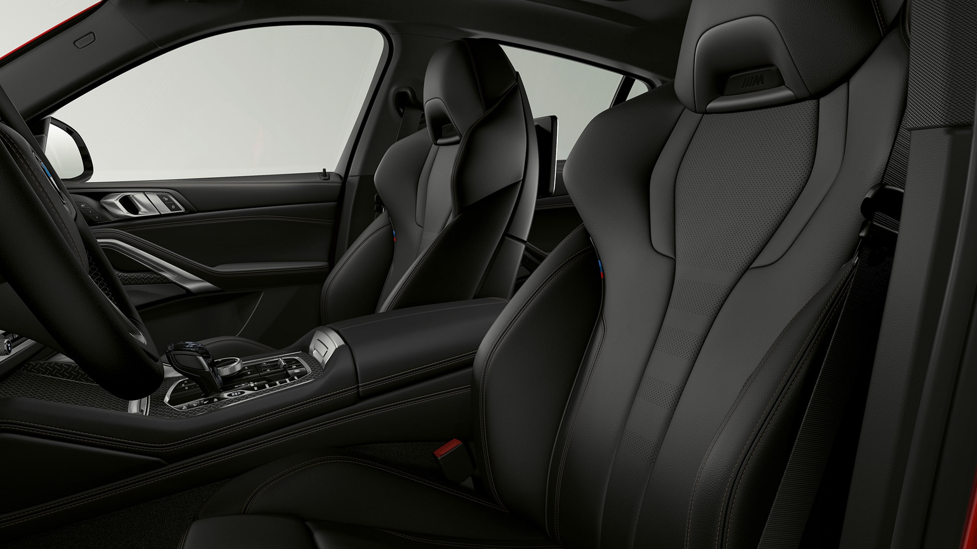 BMW X6 mit BMW xLine, Polsterung. BMW X6 Interieur mit BMW xLine mit Fokus auf Polsterung