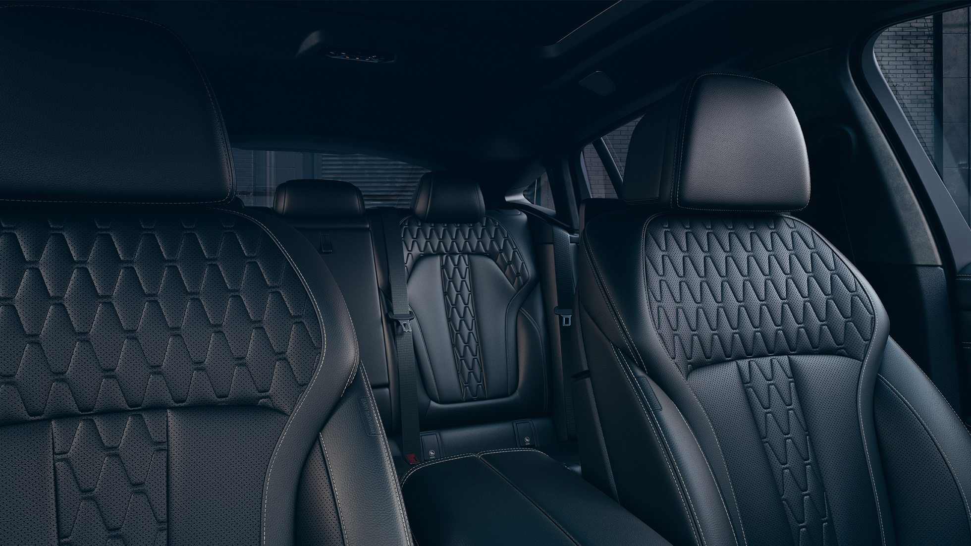 BMW X6 Polsterung. BMW X6 Interieur mit Blick auf Polsterung.