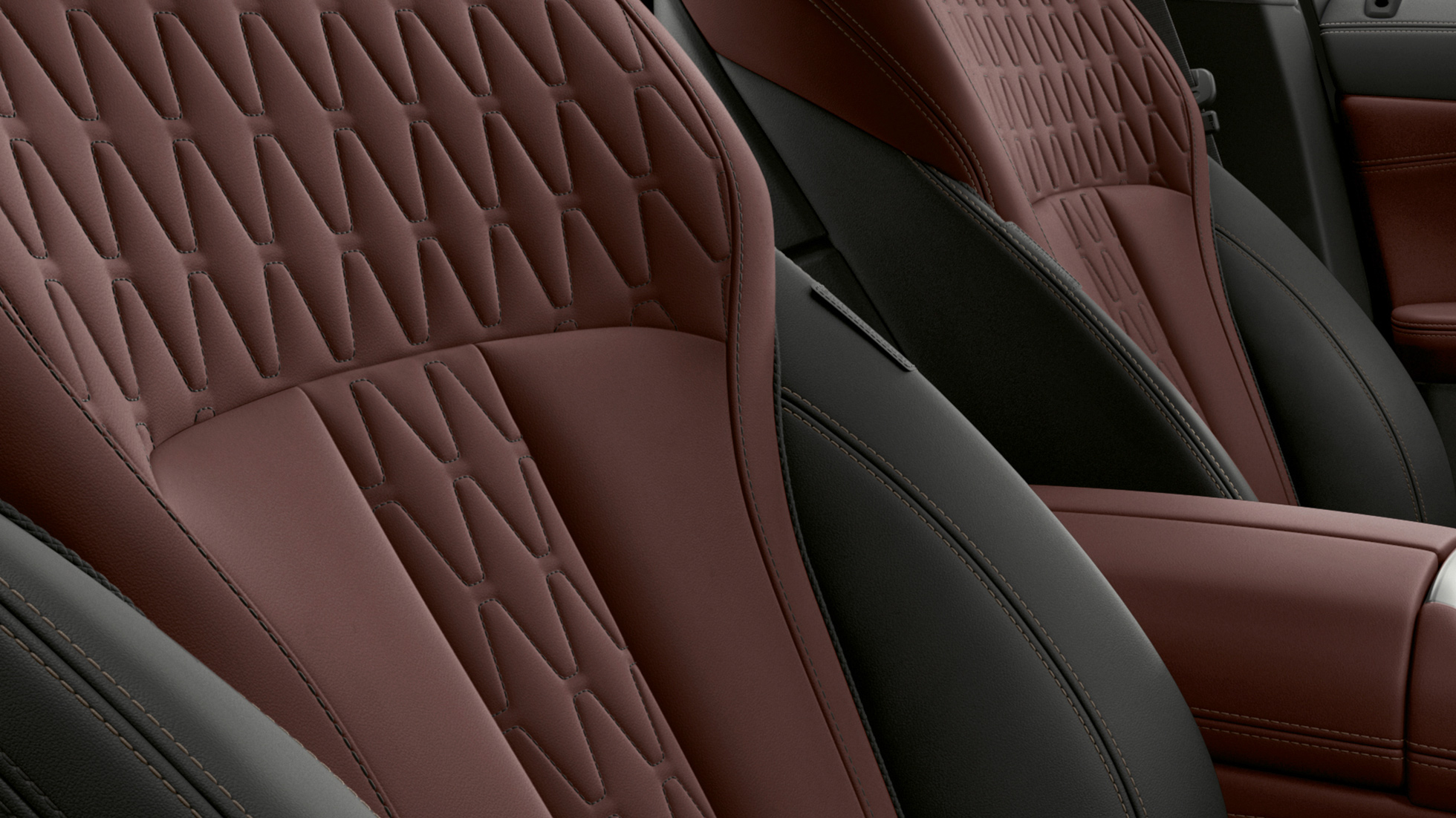 BMW X6 Individual Polsterung. BMW X6 Individual Interieur mit Blick auf Polsterung.
