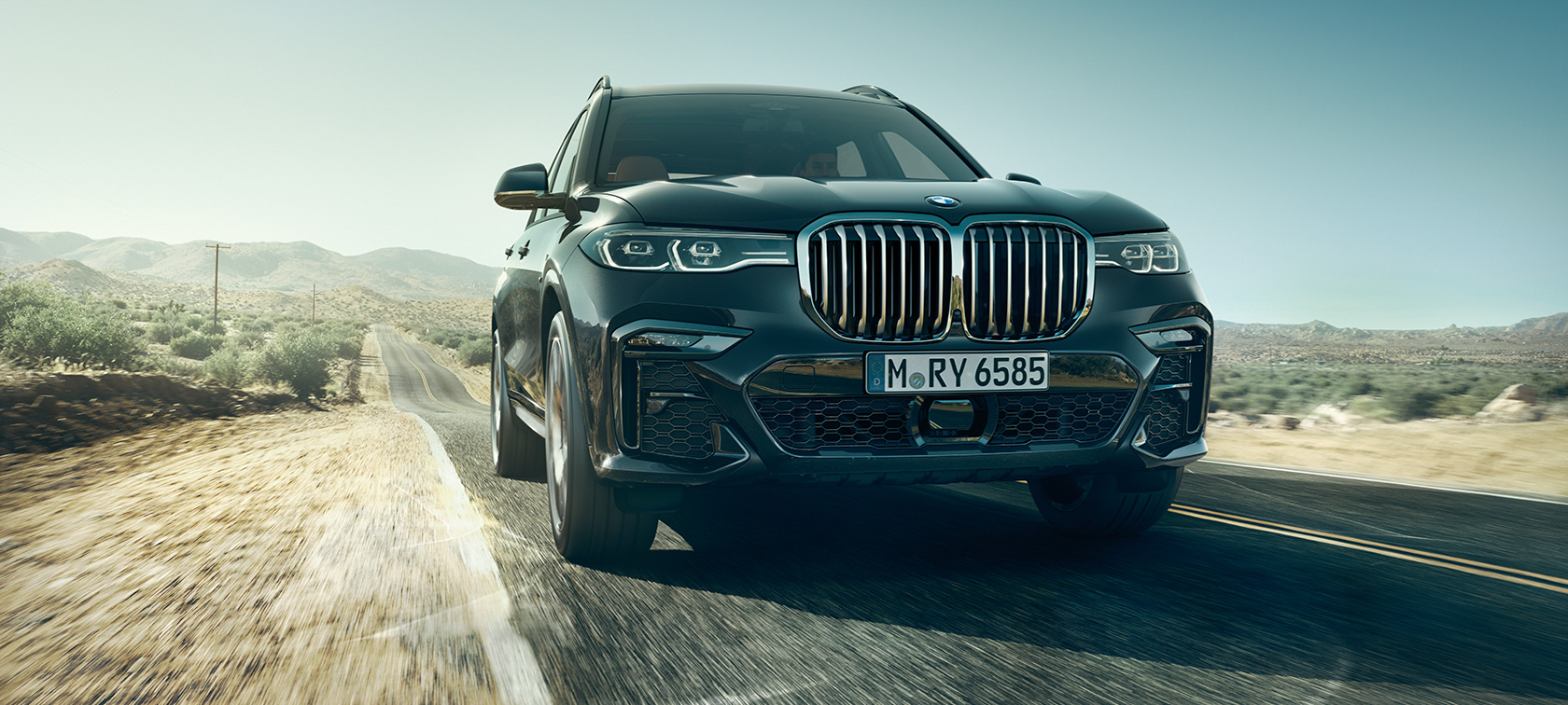 BMW X7, Frontansicht BMW X7 in der Frontansicht