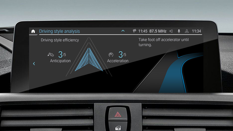 Vorausschauassistent des ECO PRO Modus BMW EfficientDynamics Vorausschauassistent des ECO PRO Modus