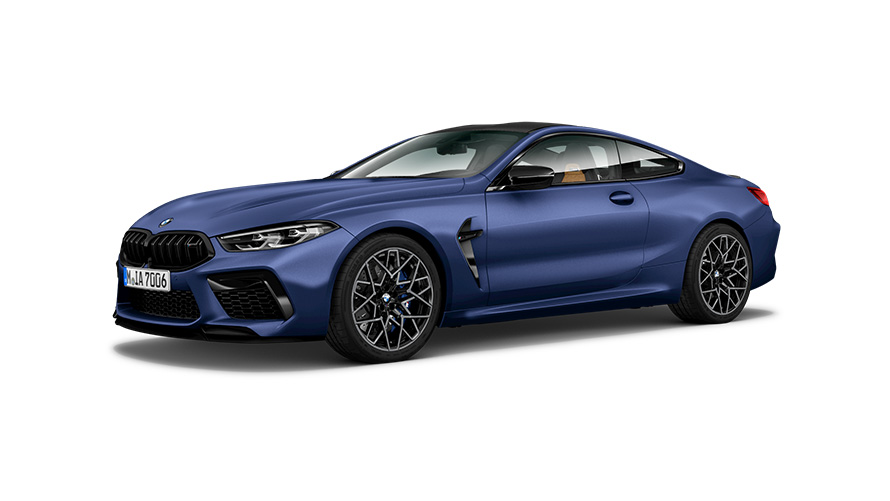 BMW M8 Competition Coupé F92 2019 Dreiviertel-Seitenansicht BMW M8 Competition Coupé F92 2019 Dreiviertel-Seitenansicht