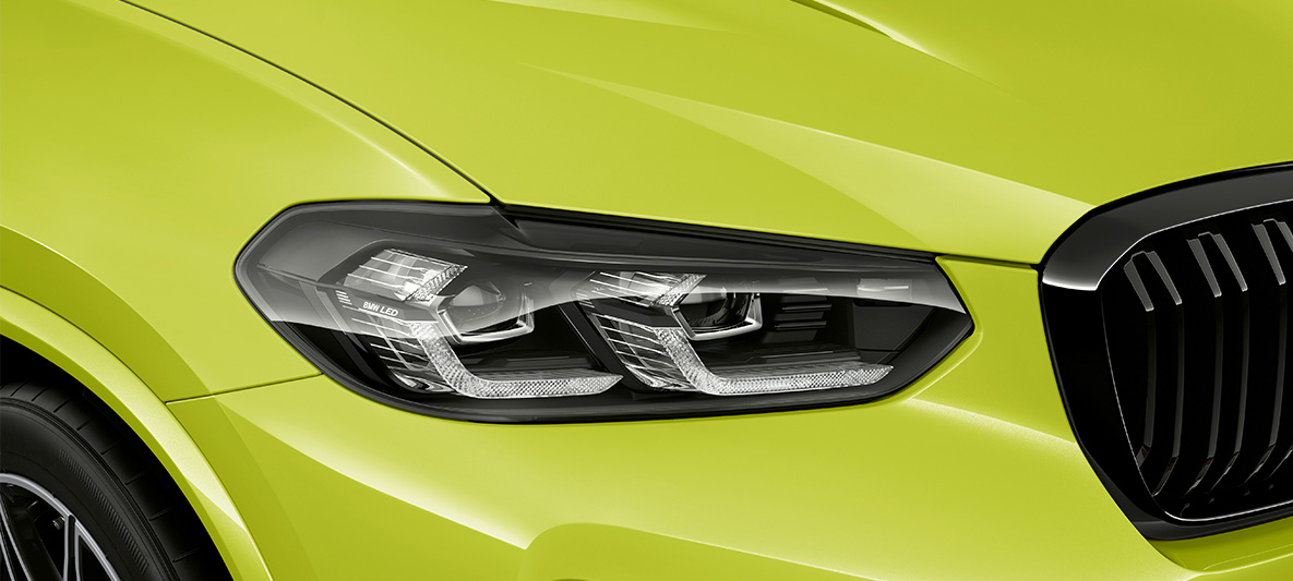 BMW Individual M Leuchten Shadow Line Nahaufnahme BMW Individual M Leuchten Shadow Line Nahaufnahme
