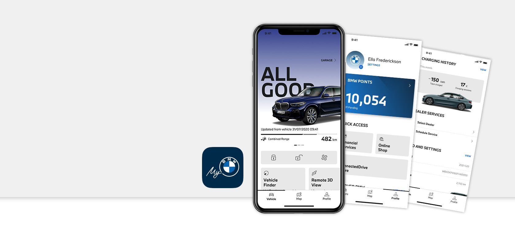 BMW Apps My BMW App auf Smartphones