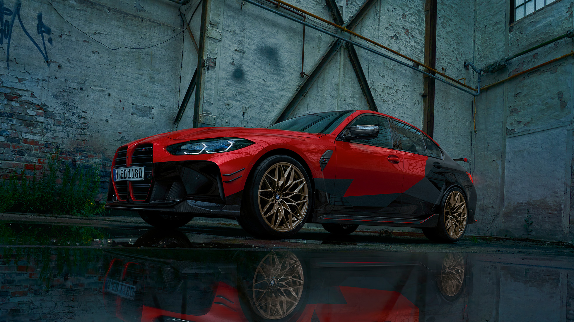 BMW M3 G80 Dreiviertel-Frontansicht BMW M Performance Parts BMW M3 G80 Dreiviertel-Frontansicht