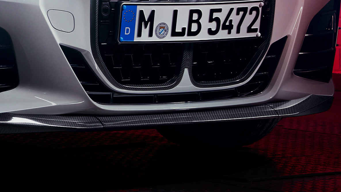 BMW M Performance Frontsplitter Carbon BMW 4er Coupé G22 BMW M Performance Frontsplitter Carbon BMW 4er Coupé G22 Nahaufnahme