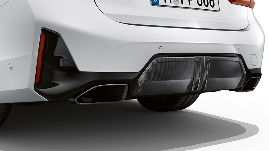 M Performance Heckdiffusor BMW M Performance Parts M Performance Heckdiffusor BMW M Performance Parts Nahaufnahme