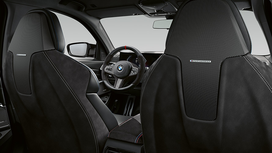 M Performance Sitzrückenschale BMW M Performance Parts M Performance Sitzrückenschale BMW M Performance Parts Nahaufnahme