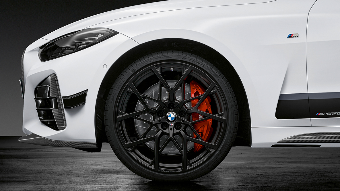 20" M Performance Schmiederad Y-Speiche 795 M Jet Black matt BMW 4er Coupé G22 20" M Performance Schmiederad Y-Speiche 795 M Jet Black matt BMW 4er Coupé G22 Nahaufnahme