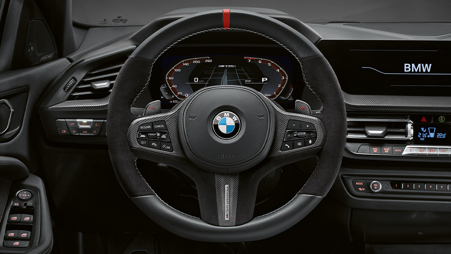 BMW M Performance Lenkrad BMW M Performance Lenkrad mit Lenkradblende Carbon/Alcantara BMW Angebote Sommer