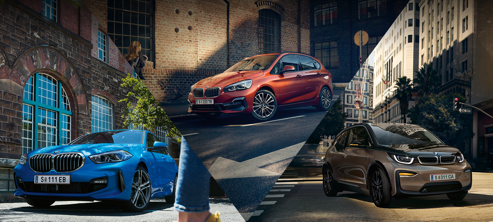 BMW 1er, BMW 2er, BMW i3. BMW 1er, BMW 2er, BMW i3.