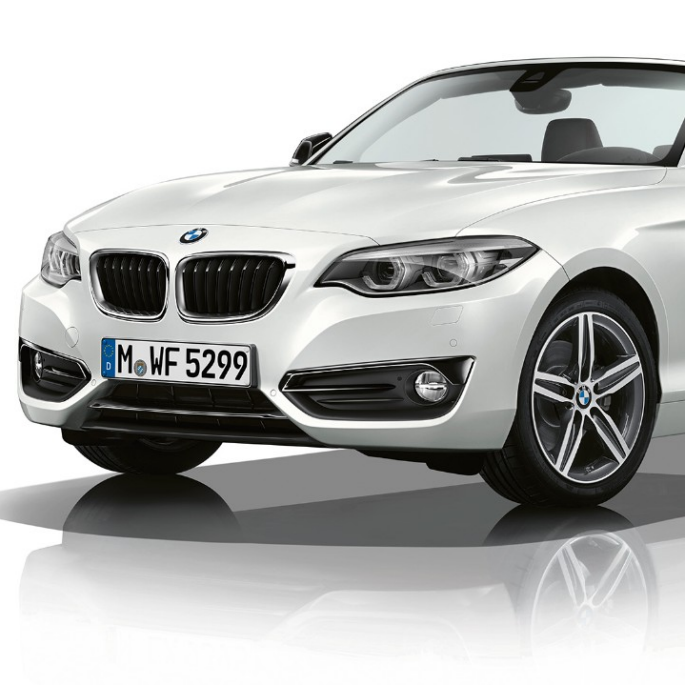 BMW 2er Cabrio, Modell Sport Line Dreiviertel Frontschuss BMW 2er Cabrio, Modell Sport Line Dreiviertel Frontschuss