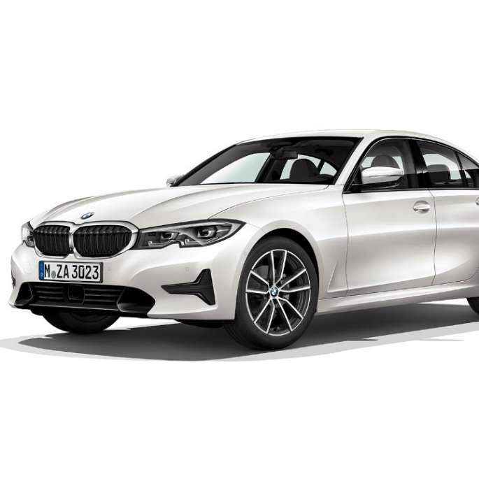 BMW 3er Limousine, Modell Sport Line. Seitliche Standaufnahme der BMW 3er Limousine als Modell Sport Line.