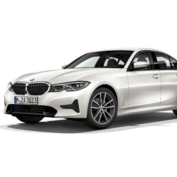 BMW 3er Limousine, Modell Sport Line. Seitliche Standaufnahme der BMW 3er Limousine als Modell Sport Line.
